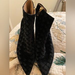 Anthropologie kitten heel booties.